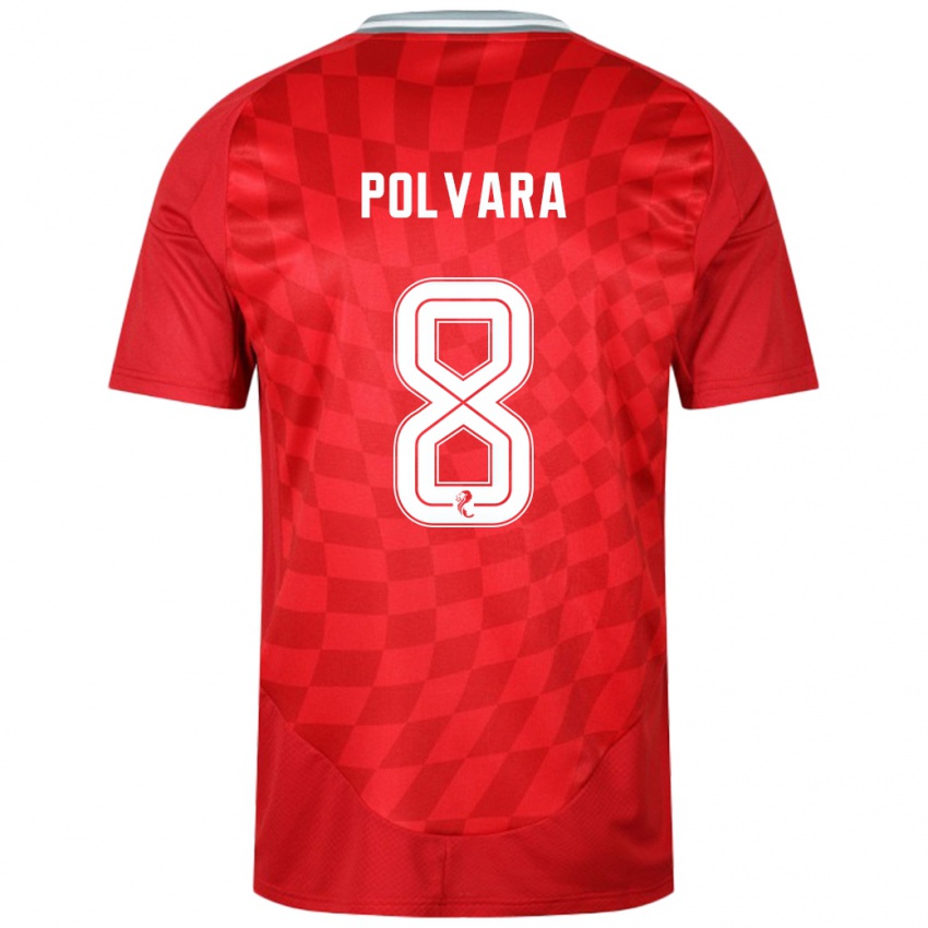 Criança Camisola Dante Polvara #8 Vermelho Principal 2024/25 Camisa Brasil