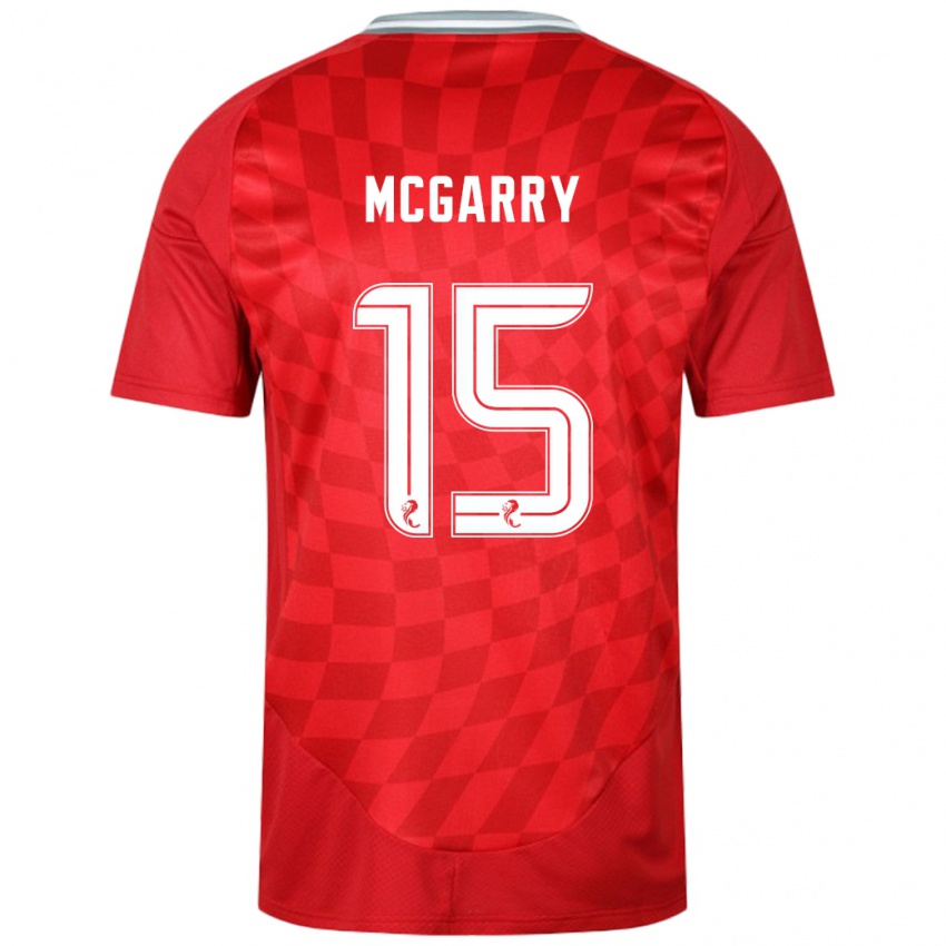 Criança Camisola James Mcgarry #15 Vermelho Principal 2024/25 Camisa Brasil