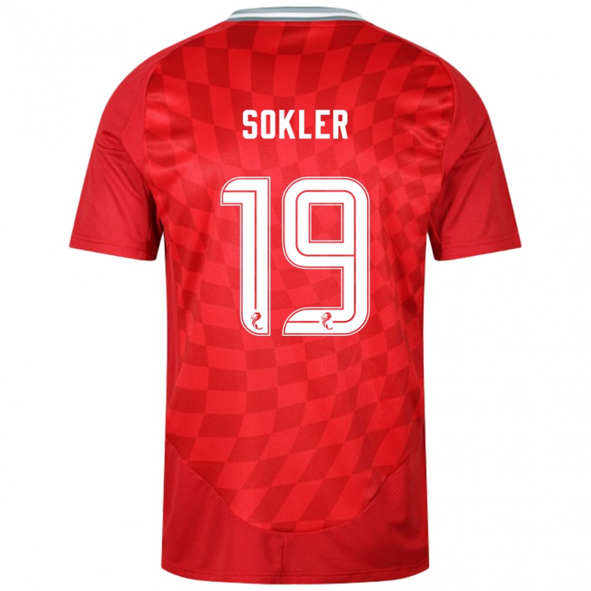 Criança Camisola Ester Sokler #19 Vermelho Principal 2024/25 Camisa Brasil