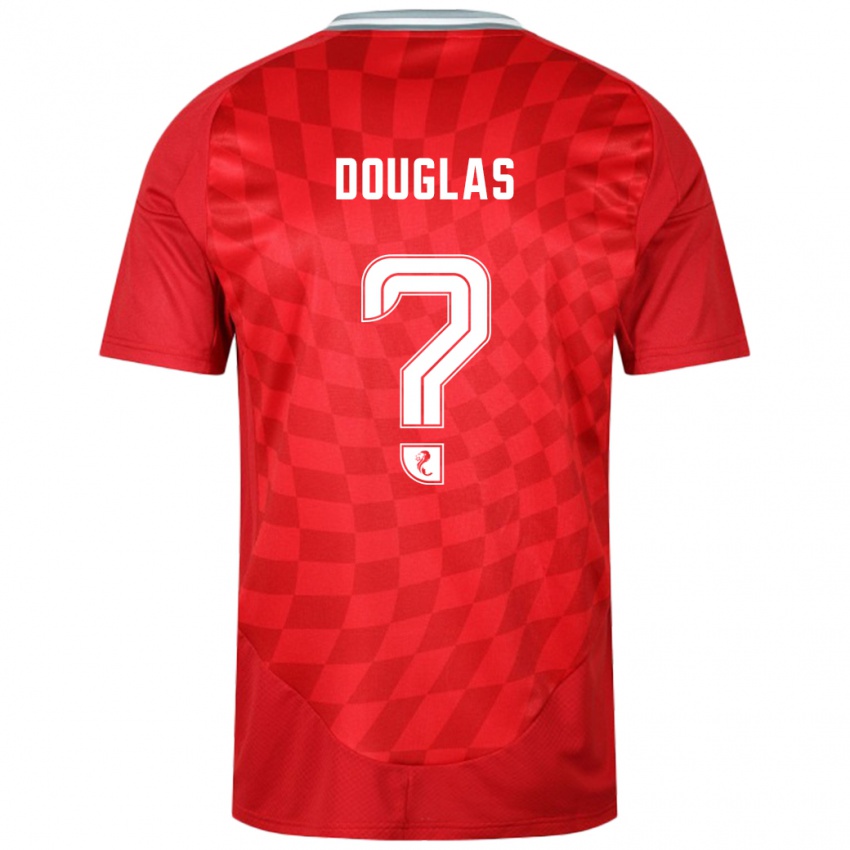 Criança Camisola Connor Douglas #0 Vermelho Principal 2024/25 Camisa Brasil