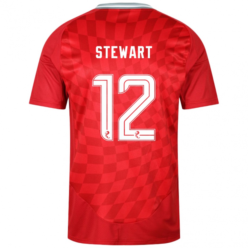 Criança Camisola Hannah Stewart #12 Vermelho Principal 2024/25 Camisa Brasil