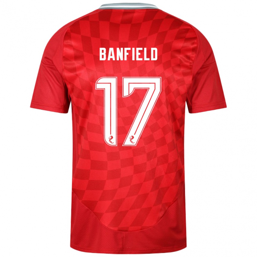 Criança Camisola Keeley Banfield #17 Vermelho Principal 2024/25 Camisa Brasil