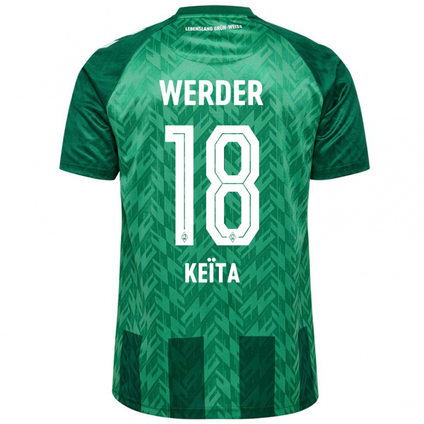 Criança Camisola Naby Keïta #18 Verde Principal 2024/25 Camisa Brasil