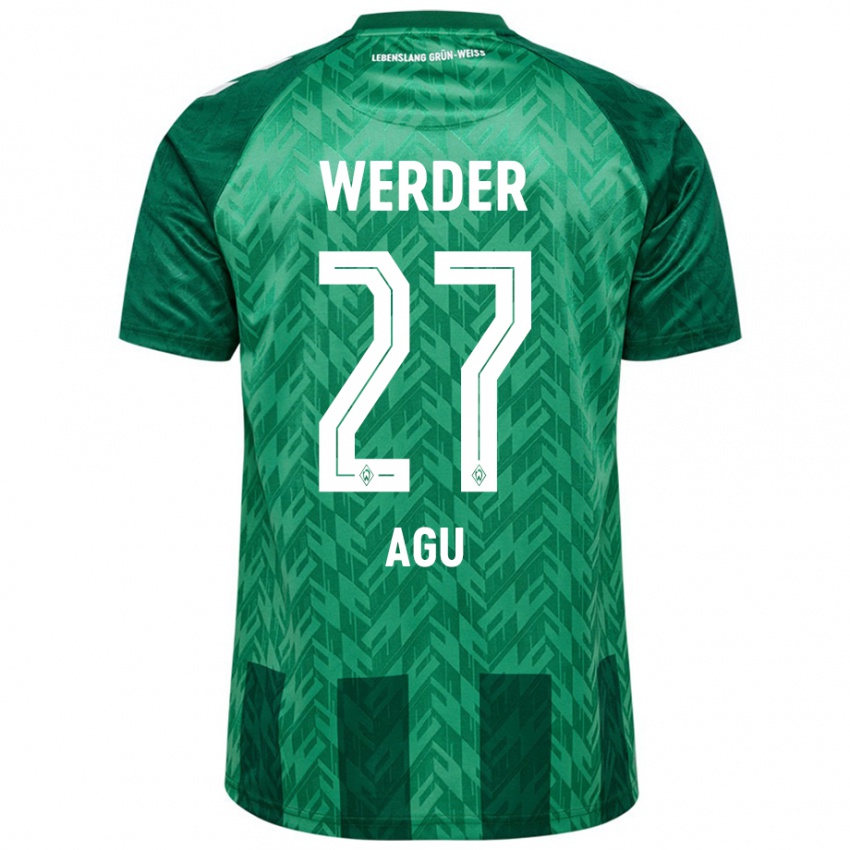 Criança Camisola Felix Agu #27 Verde Principal 2024/25 Camisa Brasil