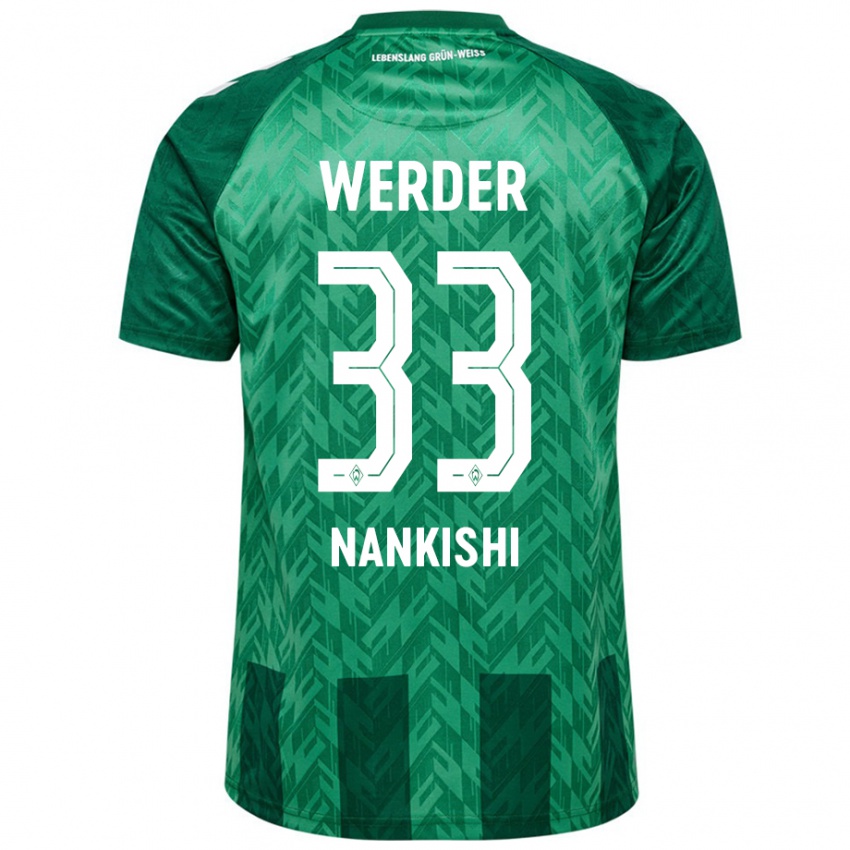 Criança Camisola Abdenego Nankishi #33 Verde Principal 2024/25 Camisa Brasil