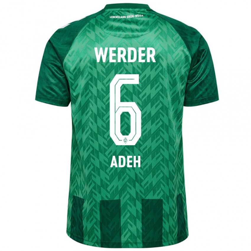 Criança Camisola Wesley Adeh #6 Verde Principal 2024/25 Camisa Brasil