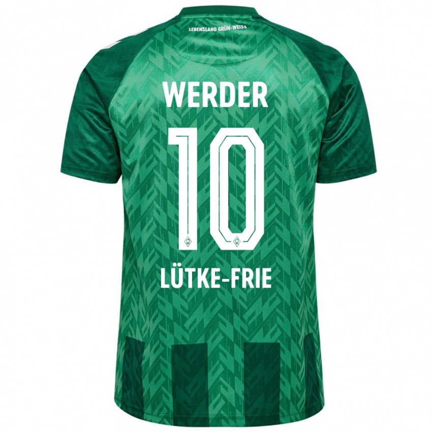 Criança Camisola Dennis Lütke-Frie #10 Verde Principal 2024/25 Camisa Brasil