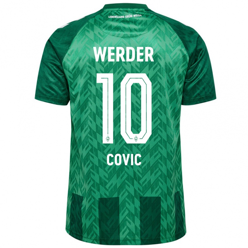 Criança Camisola Patrice Covic #10 Verde Principal 2024/25 Camisa Brasil