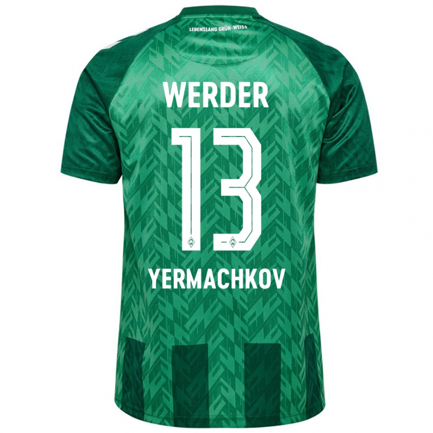 Criança Camisola Ivan Yermachkov #13 Verde Principal 2024/25 Camisa Brasil