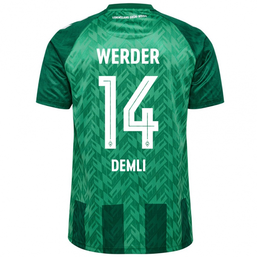 Criança Camisola Rezan Demli #14 Verde Principal 2024/25 Camisa Brasil