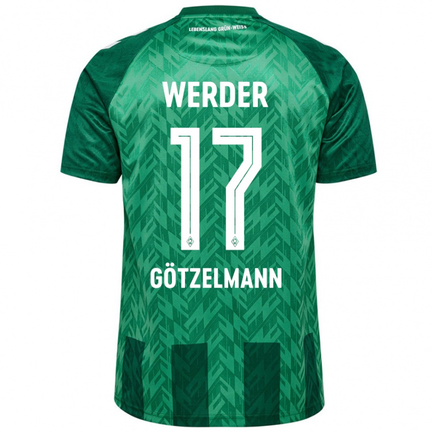 Criança Camisola Patrick Götzelmann #17 Verde Principal 2024/25 Camisa Brasil