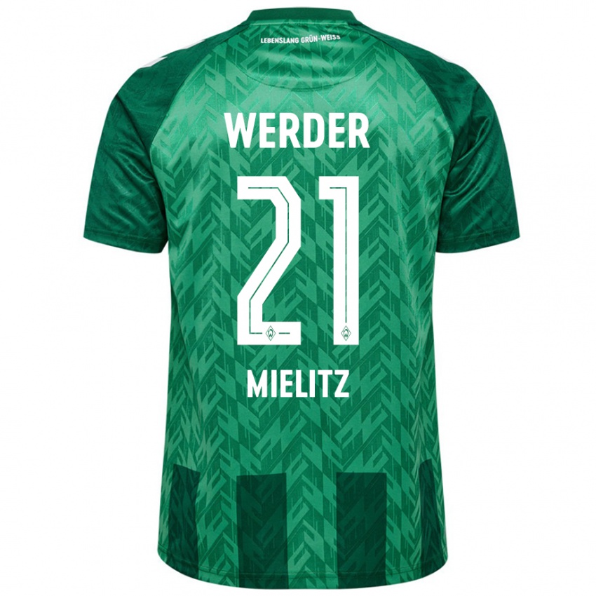 Criança Camisola Sebastian Mielitz #21 Verde Principal 2024/25 Camisa Brasil