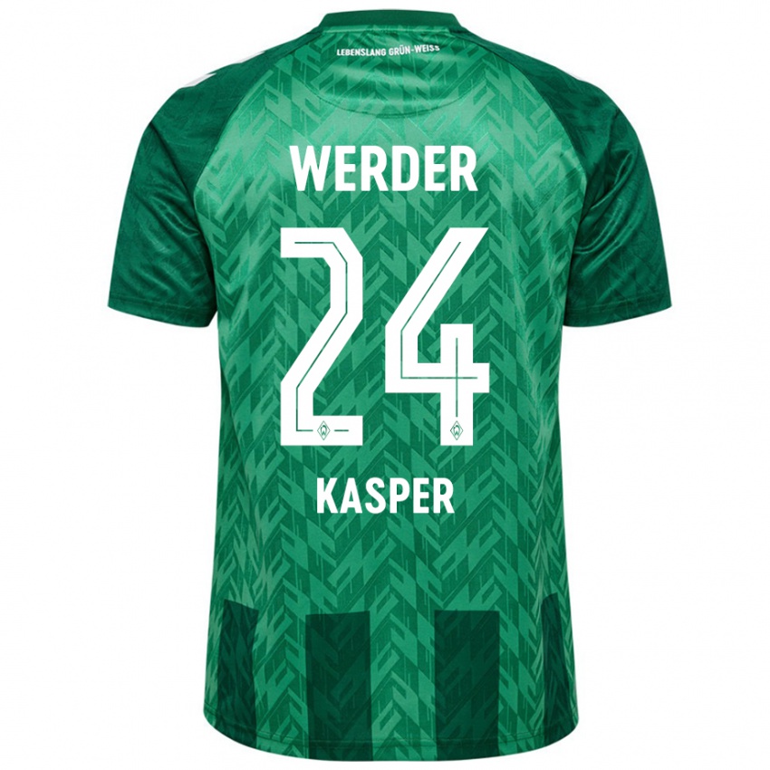 Criança Camisola Dominik Kasper #24 Verde Principal 2024/25 Camisa Brasil