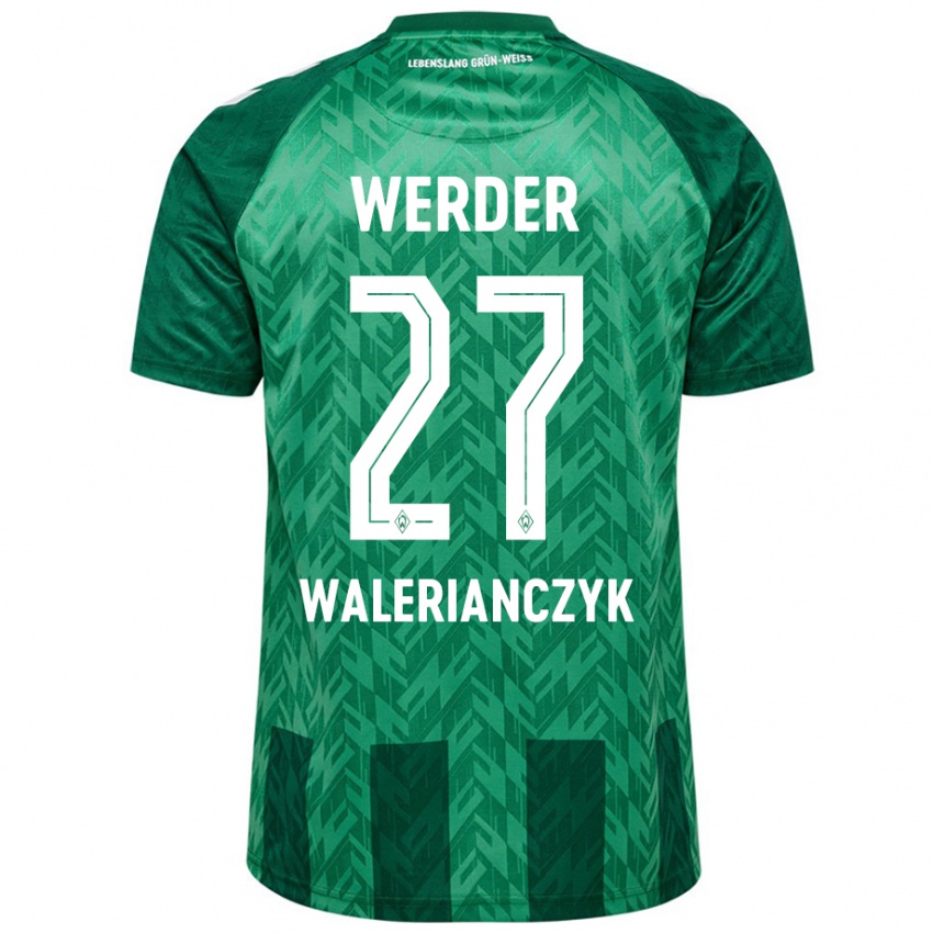 Criança Camisola Dennis Walerianczyk #27 Verde Principal 2024/25 Camisa Brasil