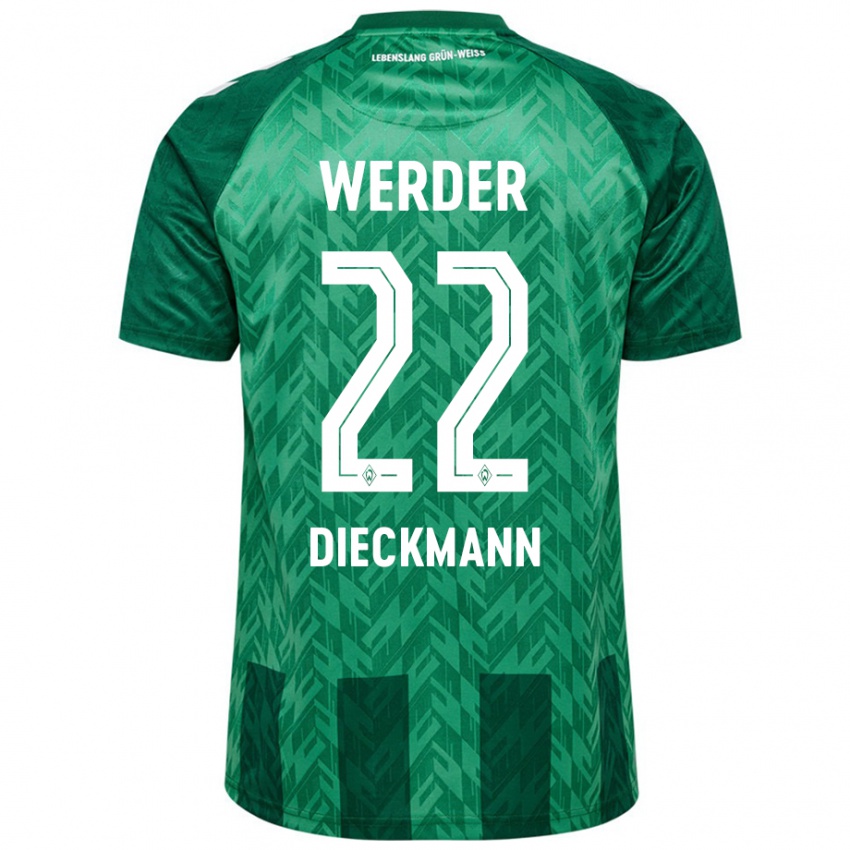 Criança Camisola Rieke Dieckmann #22 Verde Principal 2024/25 Camisa Brasil