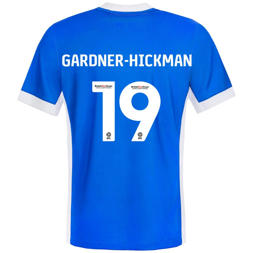 Criança Camisola Taylor Gardner-Hickman #19 Branco Azul Principal 2024/25 Camisa Brasil