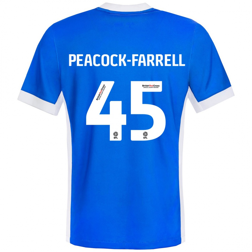 Criança Camisola Bailey Peacock-Farrell #45 Branco Azul Principal 2024/25 Camisa Brasil