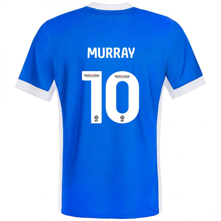 Criança Camisola Christie Murray #10 Branco Azul Principal 2024/25 Camisa Brasil