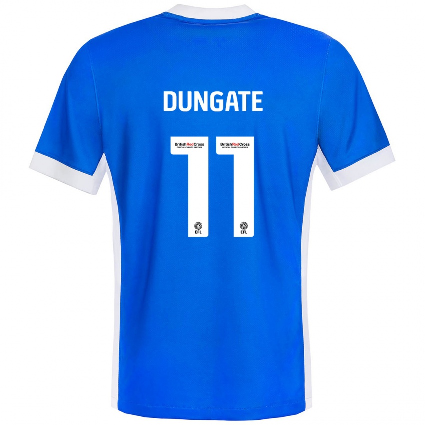 Criança Camisola Katie Dungate #11 Branco Azul Principal 2024/25 Camisa Brasil