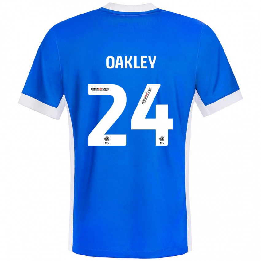 Criança Camisola Marcel Oakley #24 Branco Azul Principal 2024/25 Camisa Brasil