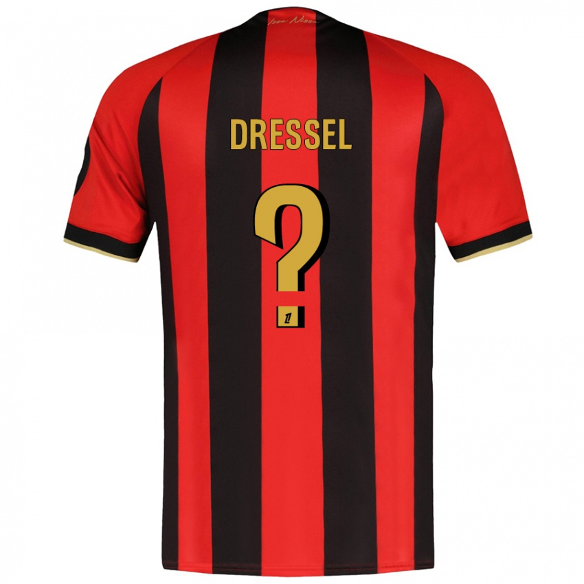 Criança Camisola Charlie Dressel #0 Vermelho Preto Principal 2024/25 Camisa Brasil