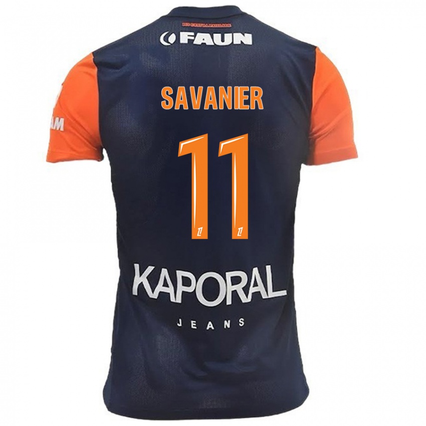 Criança Camisola Téji Savanier #11 Laranja Azul Marinho Principal 2024/25 Camisa Brasil