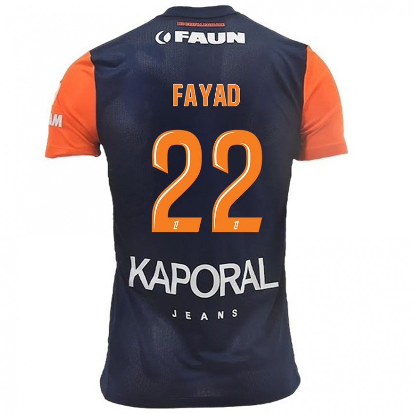 Criança Camisola Khalil Fayad #22 Laranja Azul Marinho Principal 2024/25 Camisa Brasil