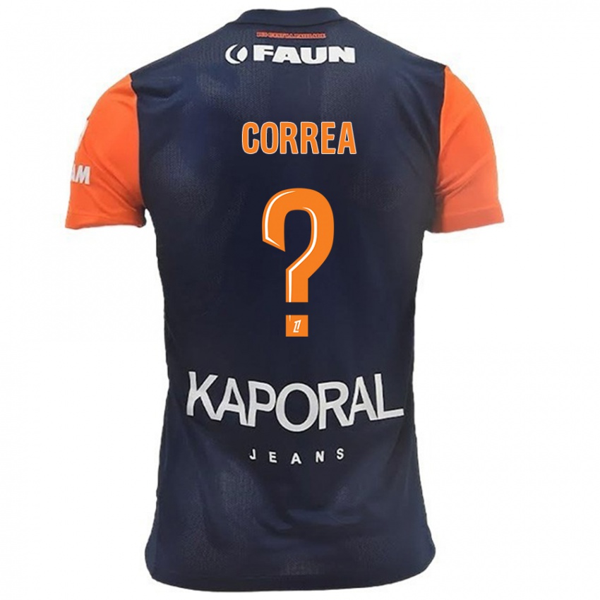 Criança Camisola Dapyna Correa #0 Laranja Azul Marinho Principal 2024/25 Camisa Brasil