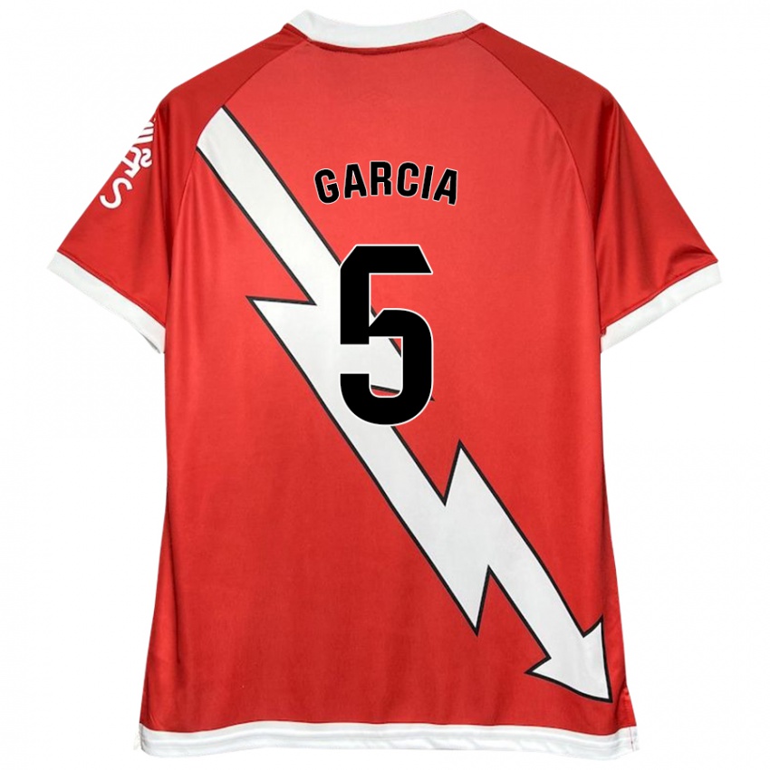 Criança Camisola Miguel García #5 Vermelho Branco Principal 2024/25 Camisa Brasil