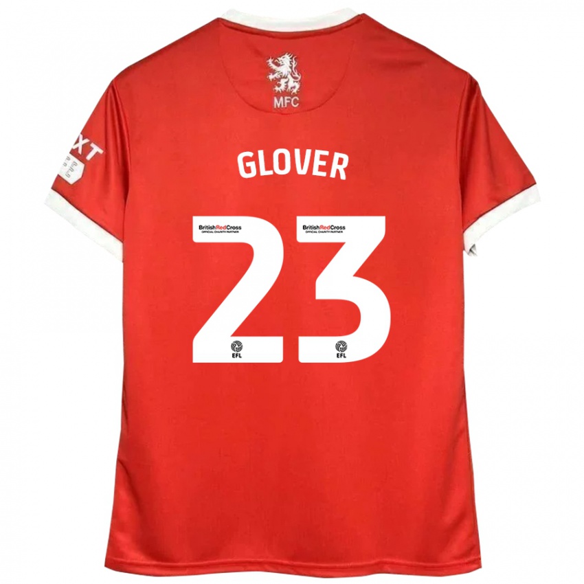 Criança Camisola Tom Glover #23 Vermelho Branco Principal 2024/25 Camisa Brasil