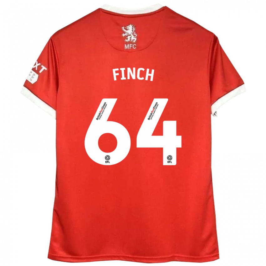 Criança Camisola Sonny Finch #64 Vermelho Branco Principal 2024/25 Camisa Brasil