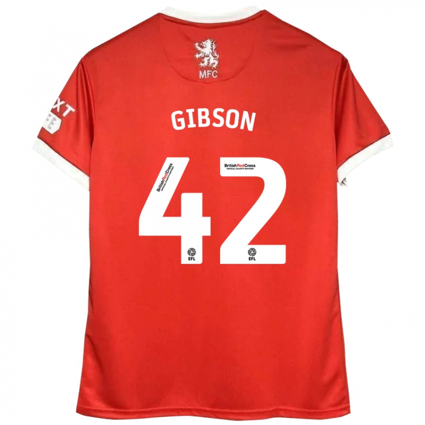 Criança Camisola Joseph Gibson #42 Vermelho Branco Principal 2024/25 Camisa Brasil