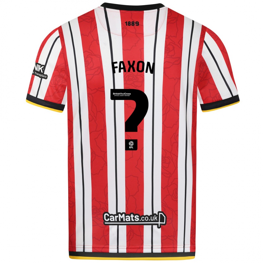 Criança Camisola Luke Faxon #0 Listras Brancas Vermelhas Principal 2024/25 Camisa Brasil