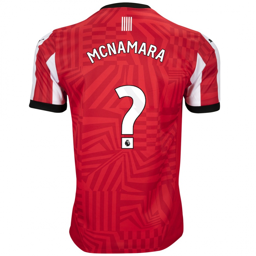 Criança Camisola Josh Mcnamara #0 Vermelho Branco Principal 2024/25 Camisa Brasil