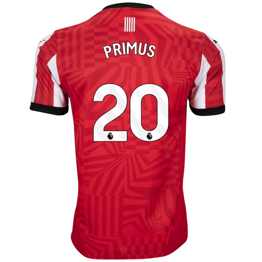 Criança Camisola Atlanta Primus #20 Vermelho Branco Principal 2024/25 Camisa Brasil