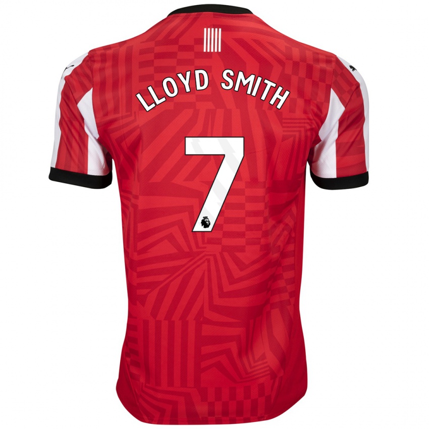 Criança Camisola Lexi Lloyd-Smith #7 Vermelho Branco Principal 2024/25 Camisa Brasil