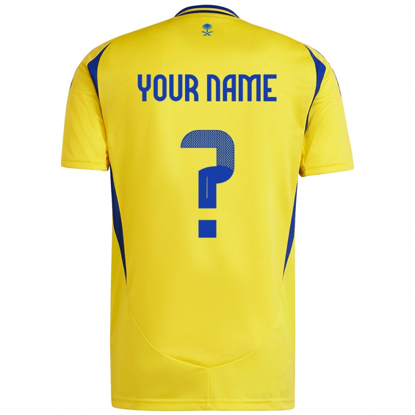 Criança Camisola Seu Nome #0 Azul Amarelo Principal 2024/25 Camisa Brasil