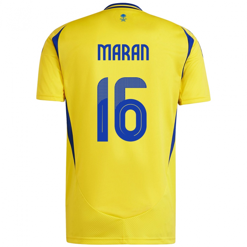 Criança Camisola Mohammed Maran #16 Azul Amarelo Principal 2024/25 Camisa Brasil