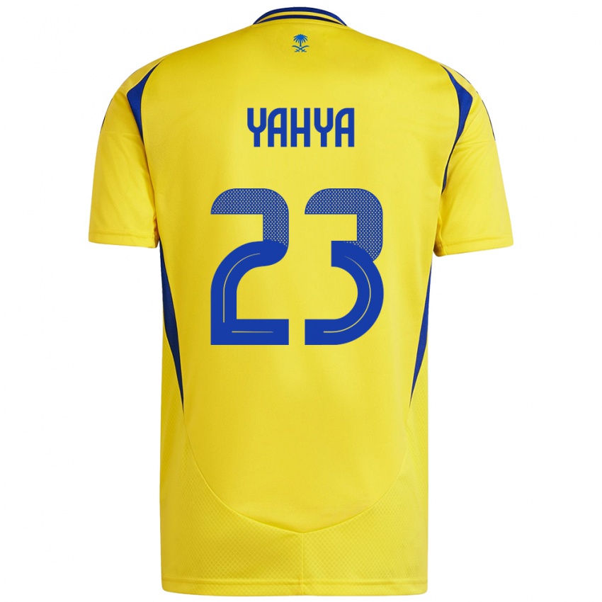 Criança Camisola Ayman Yahya #23 Azul Amarelo Principal 2024/25 Camisa Brasil