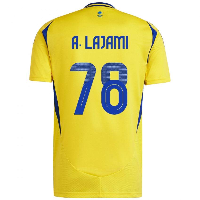 Criança Camisola Ali Lajami #78 Azul Amarelo Principal 2024/25 Camisa Brasil