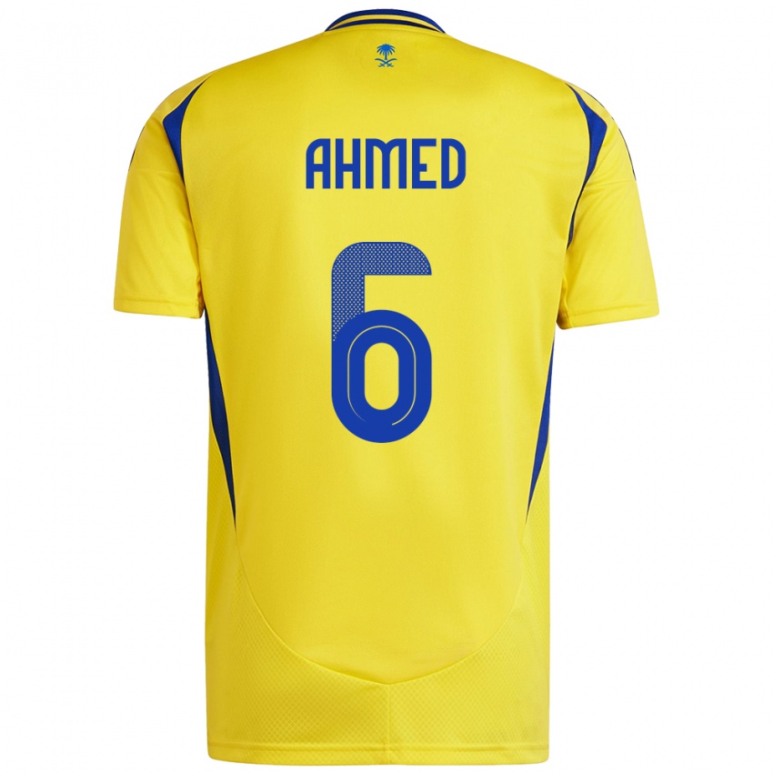 Criança Camisola Aseel Ahmed #6 Azul Amarelo Principal 2024/25 Camisa Brasil