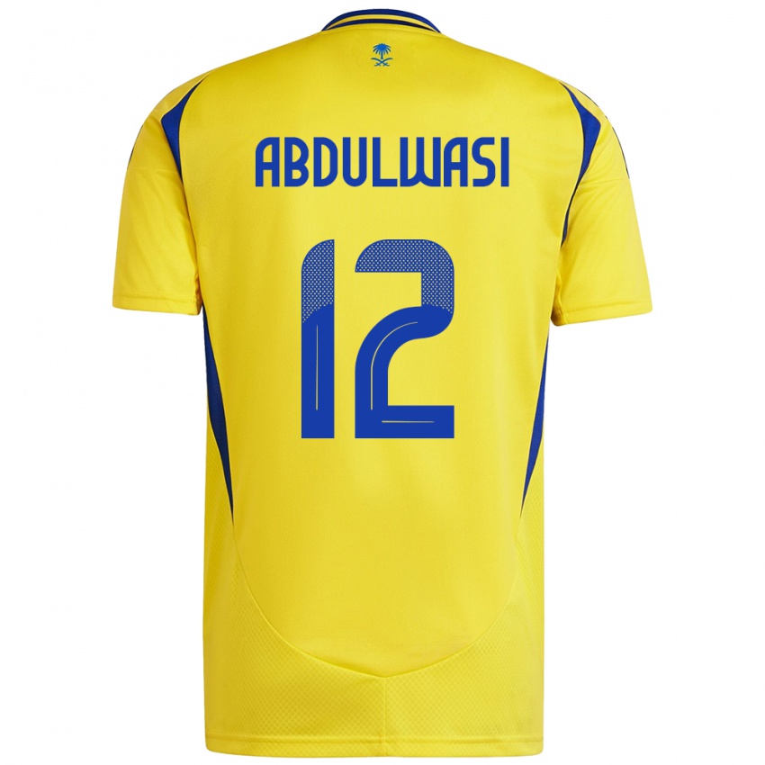 Criança Camisola Dalal Abdulwasi #12 Azul Amarelo Principal 2024/25 Camisa Brasil