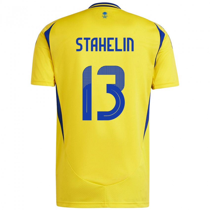 Criança Camisola Izabela Stahelin #13 Azul Amarelo Principal 2024/25 Camisa Brasil