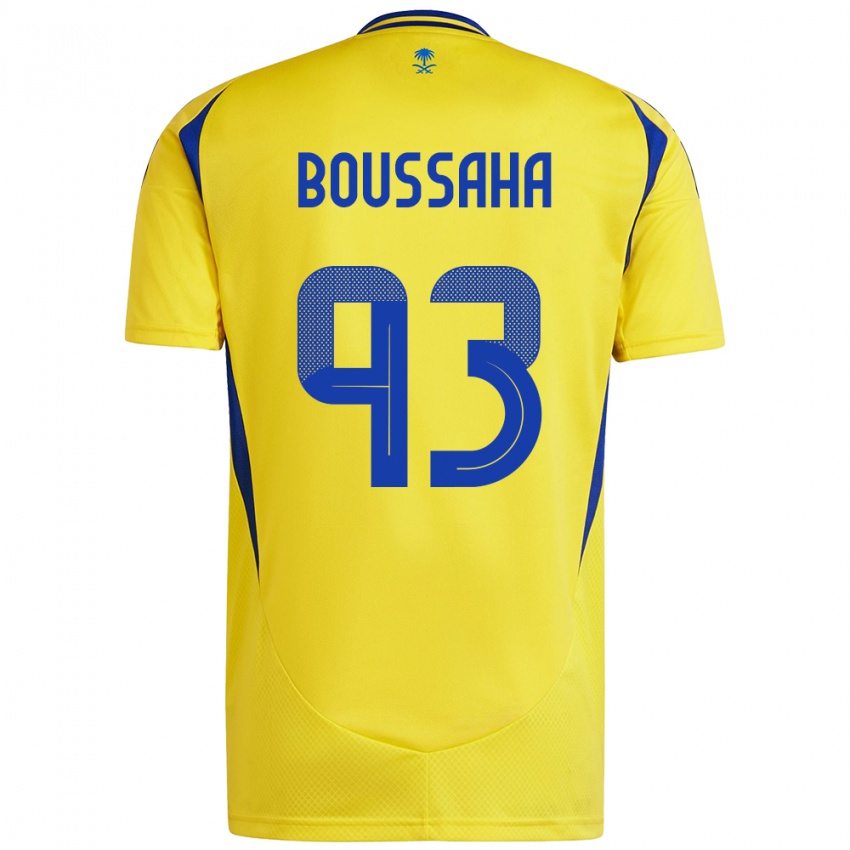 Criança Camisola Lina Boussaha #93 Azul Amarelo Principal 2024/25 Camisa Brasil