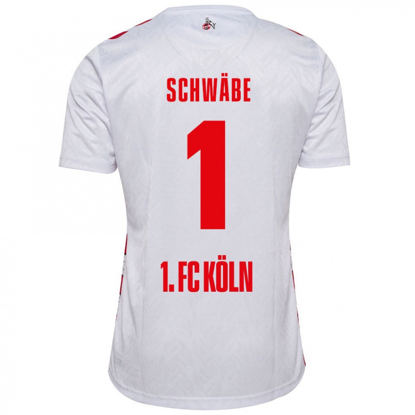 Criança Camisola Marvin Schwäbe #1 Vermelho Branco Principal 2024/25 Camisa Brasil