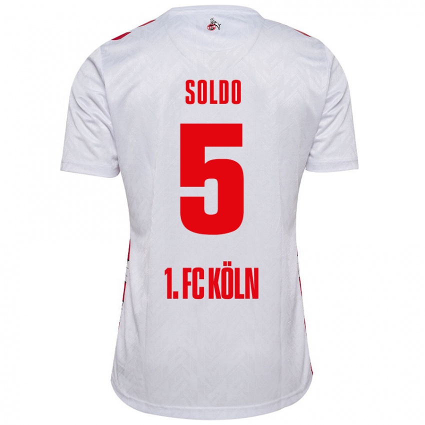 Criança Camisola Nikola Soldo #5 Vermelho Branco Principal 2024/25 Camisa Brasil