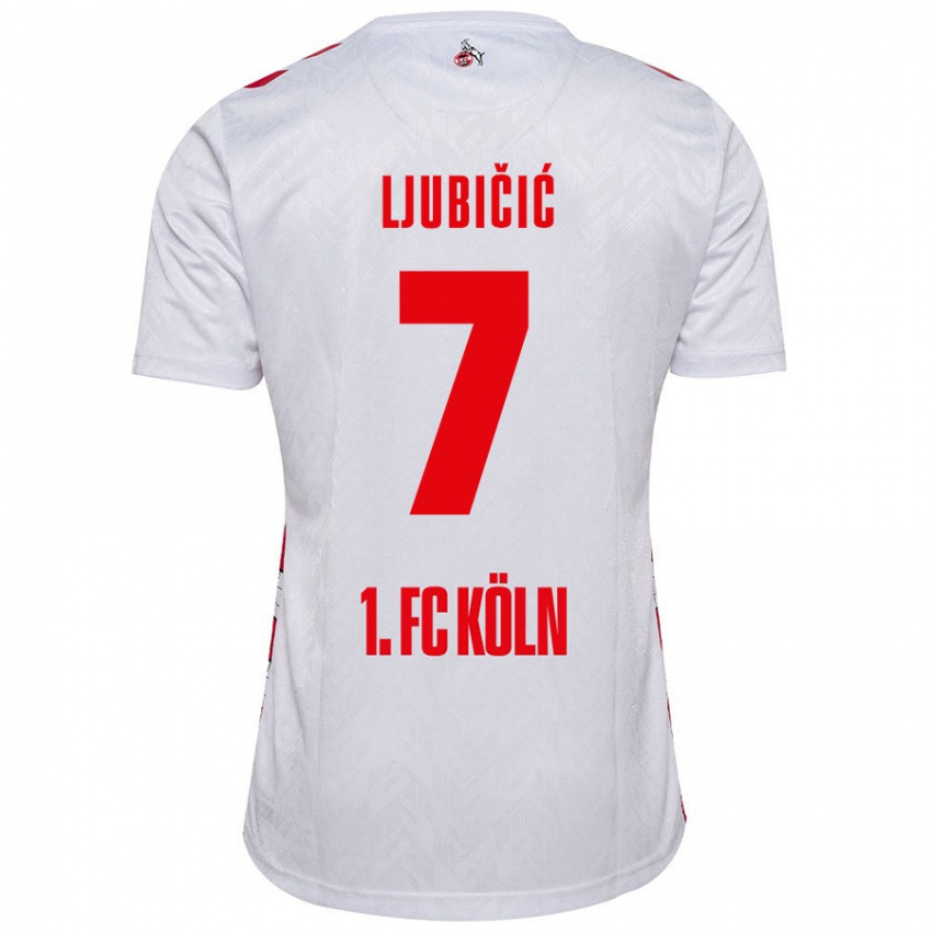 Criança Camisola Dejan Ljubicic #7 Vermelho Branco Principal 2024/25 Camisa Brasil