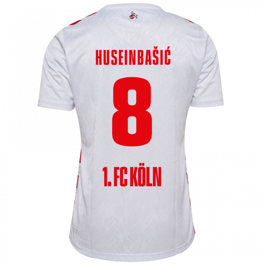 Criança Camisola Denis Huseinbasic #8 Vermelho Branco Principal 2024/25 Camisa Brasil