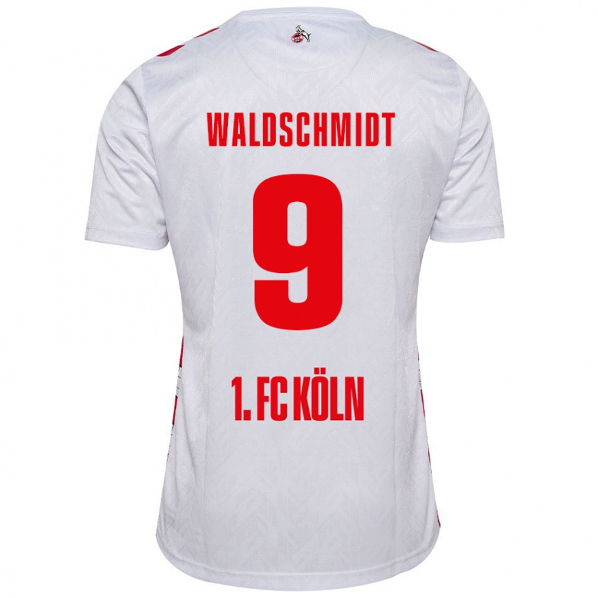 Criança Camisola Luca Waldschmidt #9 Vermelho Branco Principal 2024/25 Camisa Brasil