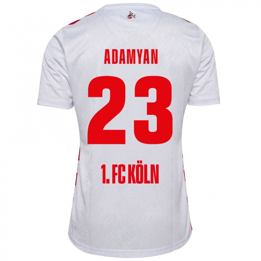 Criança Camisola Sargis Adamyan #23 Vermelho Branco Principal 2024/25 Camisa Brasil